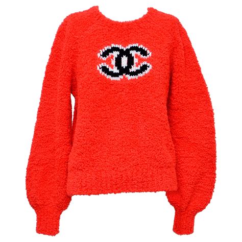 rosso chanel|chanel pullovers.